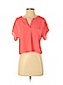 Xhilaration 100% Polyester Pink Short Sleeve Blouse Size S (petite) - photo 1