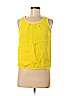Ann Taylor LOFT 100% Rayon Yellow Sleeveless Blouse Size M (petite) - photo 1