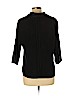 Joanna 100% Polyester Black 3/4 Sleeve Blouse Size L (petite) - photo 2