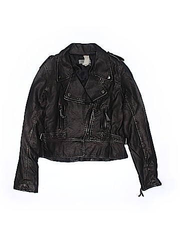 Eliza B. Faux Leather Jacket (view 1)