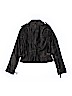 Eliza B. 100% Polyester Solid Black Faux Leather Jacket Size 12 - photo 2