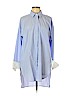 Forever 21 100% Polyester Blue Long Sleeve Blouse Size M - photo 1