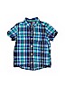 OshKosh B'gosh 100% Cotton Blue Short Sleeve Button-Down Shirt Size 5T - photo 1