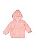 H&M Solid Pink Zip Up Hoodie Size 4-6 mo - photo 1