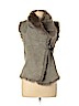 ALLSAINTS Spitalfields 100% Sheepskin Gray Vest Size 10 - photo 1