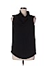 Max Mara 100% Silk Black Sleeveless Silk Top Size 14 - photo 1