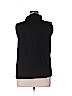 Max Mara 100% Silk Black Sleeveless Silk Top Size 14 - photo 2