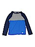 Gap Fit 100% Cotton Color Block Blue Active T-Shirt Size L (kids) - photo 1