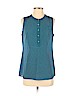 Banana Republic 100% Silk Teal Sleeveless Silk Top Size S - photo 1
