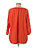 MICHAEL Michael Kors 100% Polyester Orange 3/4 Sleeve Blouse Size L - photo 2