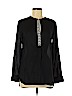 Old Navy 100% Viscose Black Long Sleeve Blouse Size S (petite) - photo 1