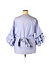 Assorted Brands Blue 3/4 Sleeve Blouse Size 1X - photo 2