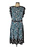 Ann Taylor LOFT Blue Casual Dress Size 12 - photo 1