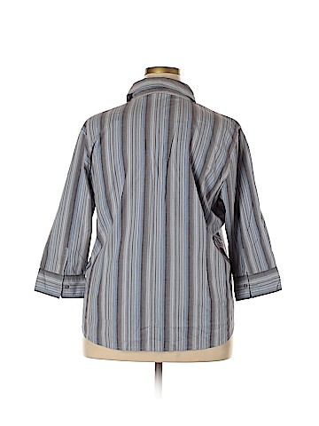 St. John's Bay 3/4 Sleeve Button-Down Shirt (view 2)