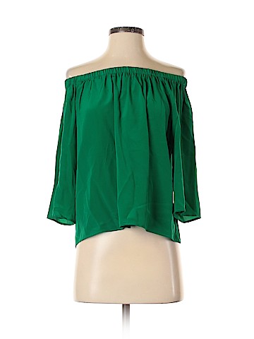 Amanda Uprichard 3/4 Sleeve Silk Top (view 1)