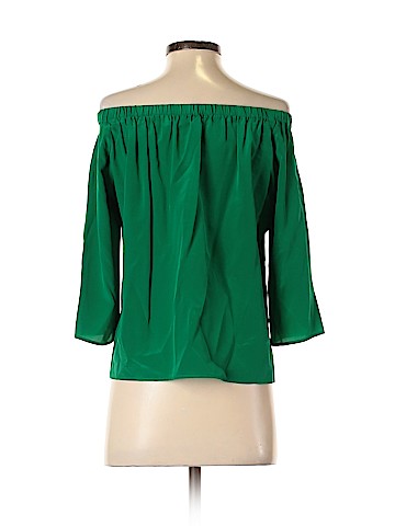 Amanda Uprichard 3/4 Sleeve Silk Top (view 2)