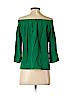 Amanda Uprichard 100% Silk Green 3/4 Sleeve Silk Top Size P (petite) - photo 2