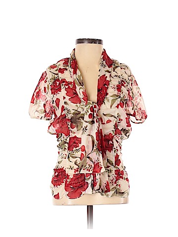 Escada Short Sleeve Silk Top (view 1)