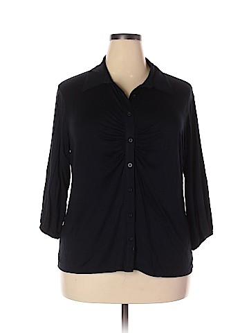 Bisou Bisou 3/4 Sleeve Button-Down Shirt (view 1)