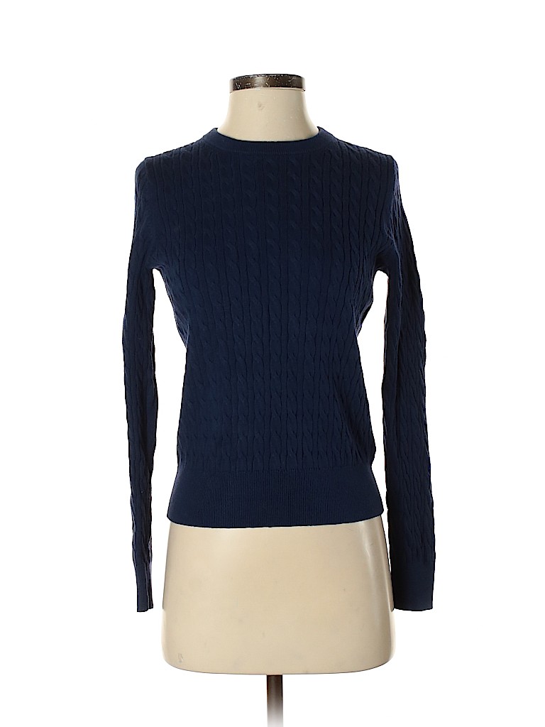 Uniqlo Solid Blue Pullover Sweater Size XS - 76% off | thredUP