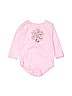 Faded Glory 100% Cotton Pink Long Sleeve Onesie Size 6-9 mo - photo 1