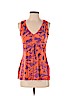 Express Design Studio Orange Sleeveless Silk Top Size M - photo 1