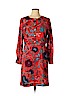 Ann Taylor LOFT 100% Polyester Red Casual Dress Size 12 (petite) - photo 1