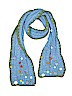 Sleeping On Snow Print Blue Scarf One size - photo 1