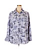 Notations Blue Long Sleeve Blouse Size 3X - photo 1