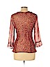 Alice & Trixie 100% Silk Red 3/4 Sleeve Silk Top Size L - photo 2