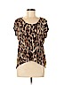MICHAEL Michael Kors 100% Viscose Brown Short Sleeve Top Size L (petite) - photo 1