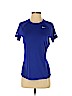Nike 100% Polyester Blue Active T-Shirt Size S (petite) - photo 1