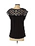 Ann Taylor LOFT Black Short Sleeve Top Size P - Lg - photo 2