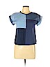 Assorted Brands Blue Short Sleeve Blouse Size L - photo 1