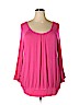 Lane Bryant Pink 3/4 Sleeve Top Size 22 - 24 Plus - photo 1