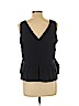 Ann Taylor LOFT 100% Rayon Blue Sleeveless Blouse Size L (petite) - photo 2