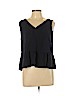 Ann Taylor LOFT 100% Rayon Blue Sleeveless Blouse Size L (petite) - photo 1