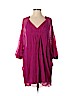Diane von Furstenberg 100% Silk Purple 3/4 Sleeve Silk Top Size 2 - photo 1