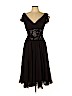 Tadashi 100% Polyester Brown Cocktail Dress Size 6 - photo 1