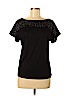 Ann Taylor 100% Rayon Black Short Sleeve Top Size M (petite) - photo 1