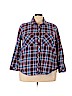 Lucky Brand 100% Cotton Purple Long Sleeve Button-Down Shirt Size 2X - photo 1