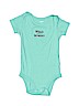 Carter's 100% Cotton Green Short Sleeve Onesie 6-9 MO / 9 MO - photo 1