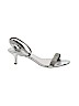 Pelle Moda Silver Heels Size 10 - photo 1