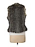 Francesca's 100% Polyester Gray Faux Fur Vest Size S - photo 2