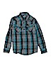 Helix Teal Long Sleeve Button-Down Shirt Size M (youth) - photo 1