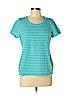 Talbots 100% Cotton Blue Short Sleeve T-Shirt Size L (petite) - photo 1