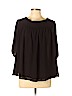 Ann Taylor LOFT 100% Polyester Black Short Sleeve Blouse Size L - photo 1