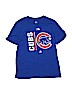 Majestic 100% Cotton Blue Short Sleeve T-Shirt Size L (kids) - photo 1