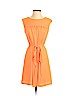 Ann Taylor LOFT 100% Polyester Orange Casual Dress Size 4 (petite) - photo 1