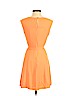 Ann Taylor LOFT 100% Polyester Orange Casual Dress Size 4 (petite) - photo 2